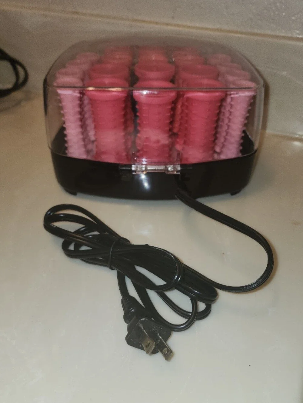Conair Hot Rollers Set in Bright Coral and Pink NWOT